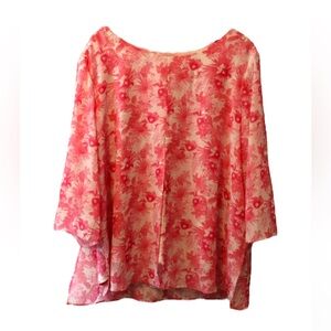 Chico’s Pink Floral Blouse
